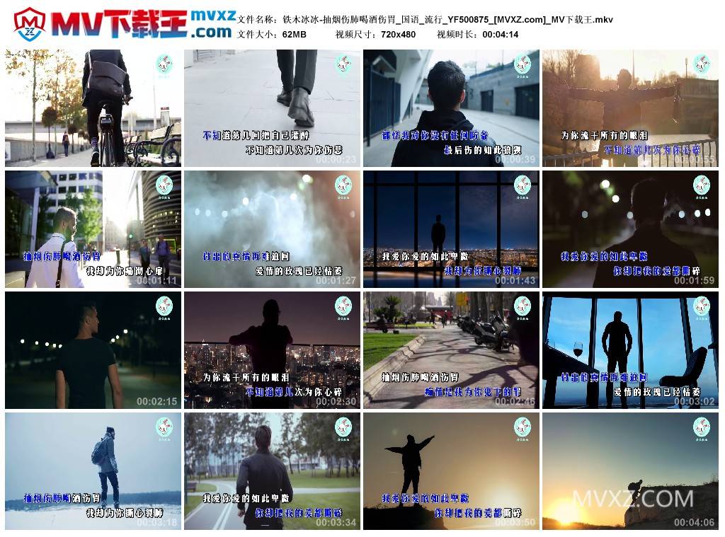 铁木冰冰-抽烟伤肺喝酒伤胃_国语_流行_YF500875